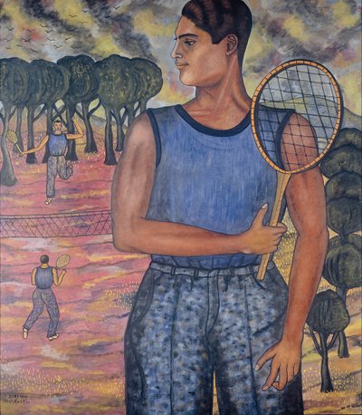 Ritratto di Hugo Tilghman (Il tennista) da Abraham Ángel